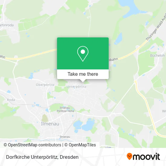 Карта Dorfkirche Unterpörlitz