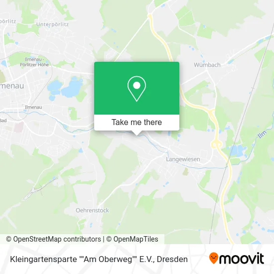 Карта Kleingartensparte ""Am Oberweg"" E.V.