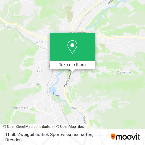 Карта Thulb Zweigbibliothek Sportwissenschaften