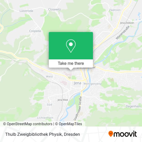Карта Thulb Zweigbibliothek Physik