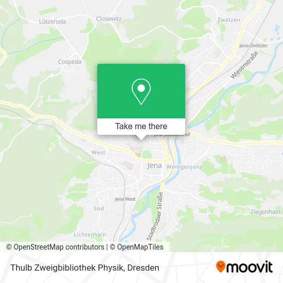 Карта Thulb Zweigbibliothek Physik
