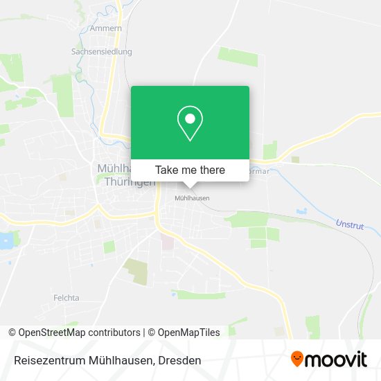 Карта Reisezentrum Mühlhausen