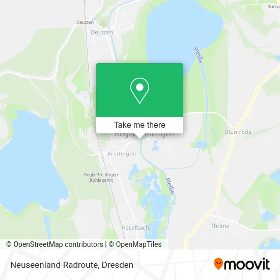 Карта Neuseenland-Radroute