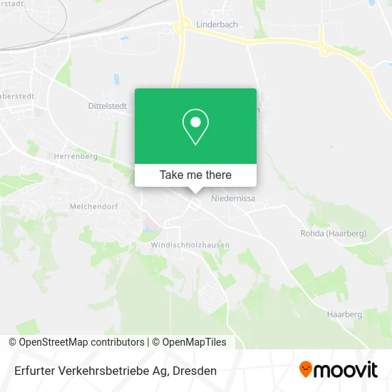 Карта Erfurter Verkehrsbetriebe Ag