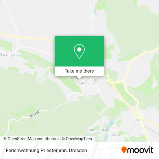 Карта Ferienwohnung Priesterjahn