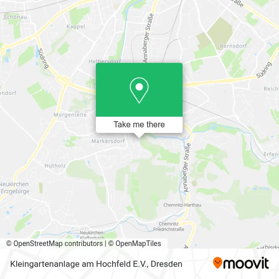 Карта Kleingartenanlage am Hochfeld E.V.