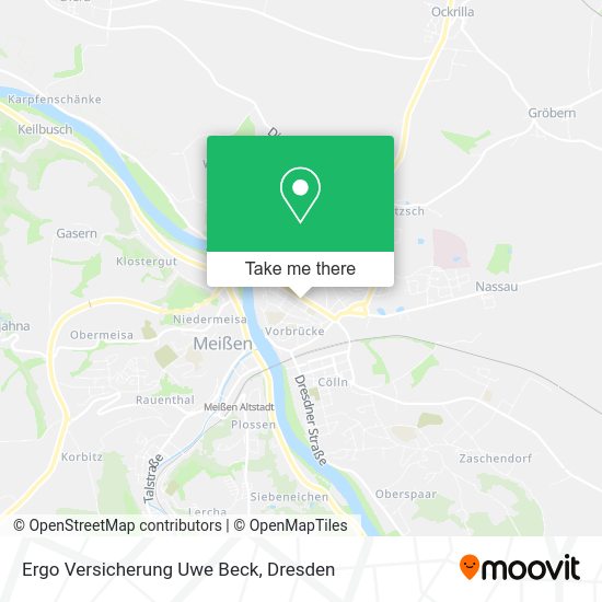 Карта Ergo Versicherung Uwe Beck