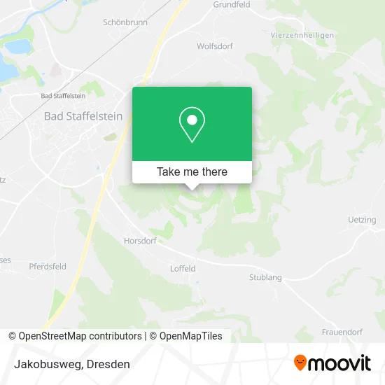 Jakobusweg map