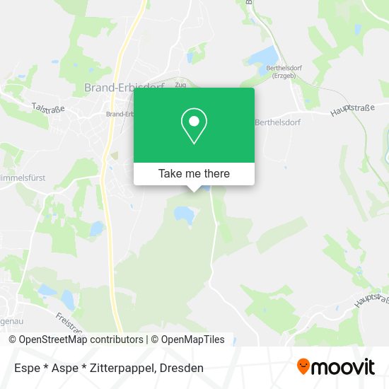 Карта Espe * Aspe * Zitterpappel