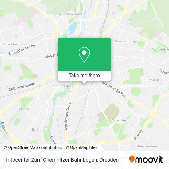 Карта Infocenter Zum Chemnitzer Bahnbogen