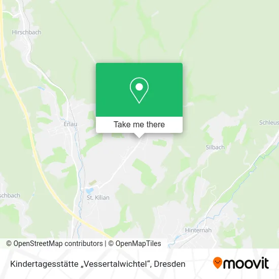 Карта Kindertagesstätte „Vessertalwichtel“