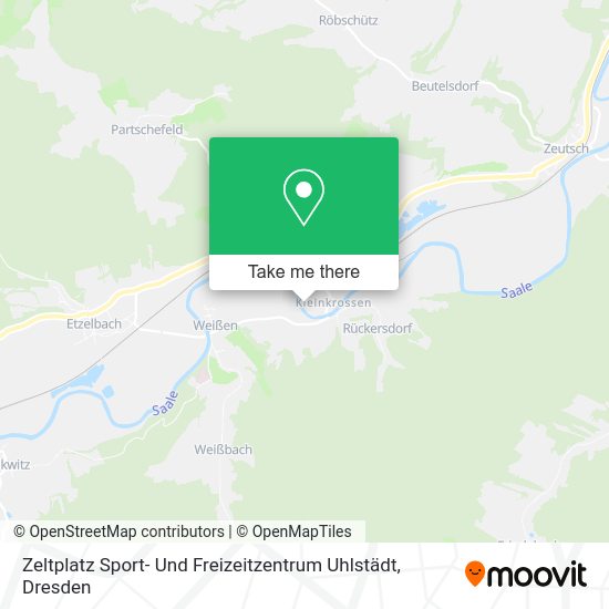 Карта Zeltplatz Sport- Und Freizeitzentrum Uhlstädt