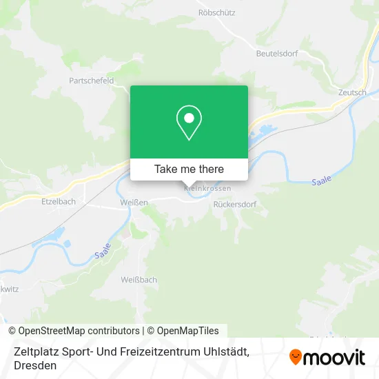 Карта Zeltplatz Sport- Und Freizeitzentrum Uhlstädt