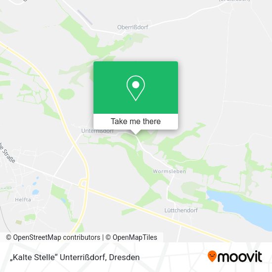Карта „Kalte Stelle“ Unterrißdorf
