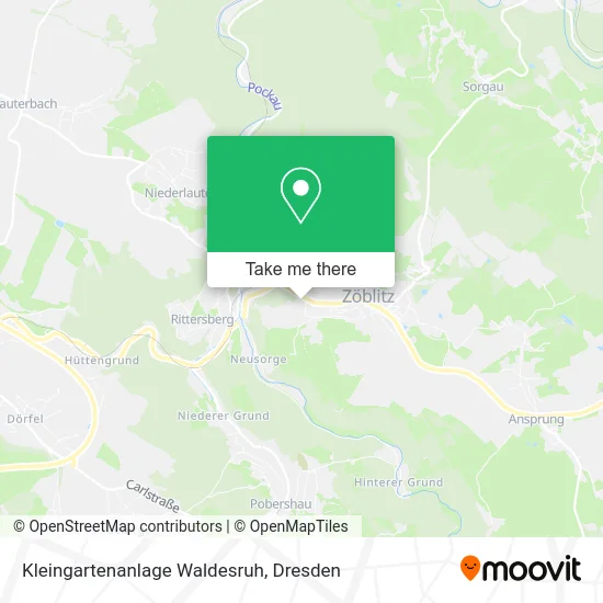 Карта Kleingartenanlage Waldesruh