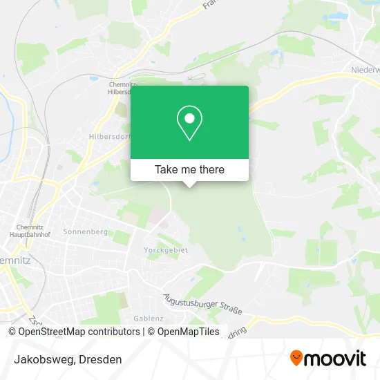 Карта Jakobsweg