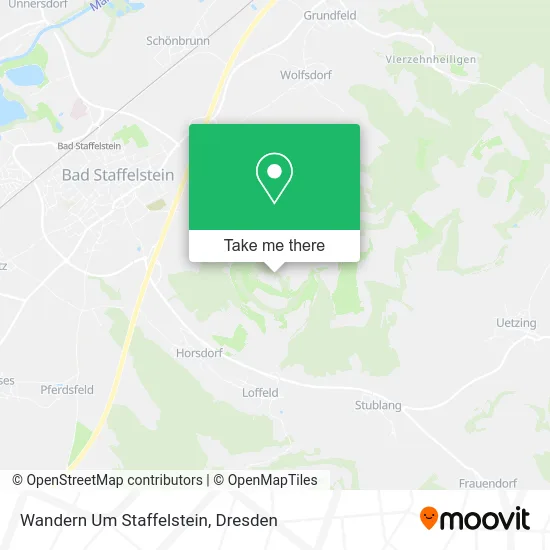 Карта Wandern Um Staffelstein