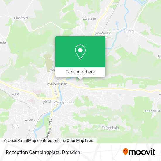 Карта Rezeption Campingplatz