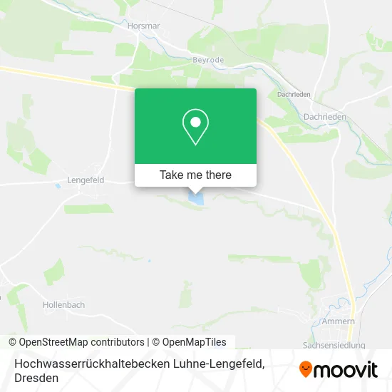 Карта Hochwasserrückhaltebecken Luhne-Lengefeld