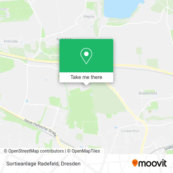 Карта Sortieanlage Radefeld