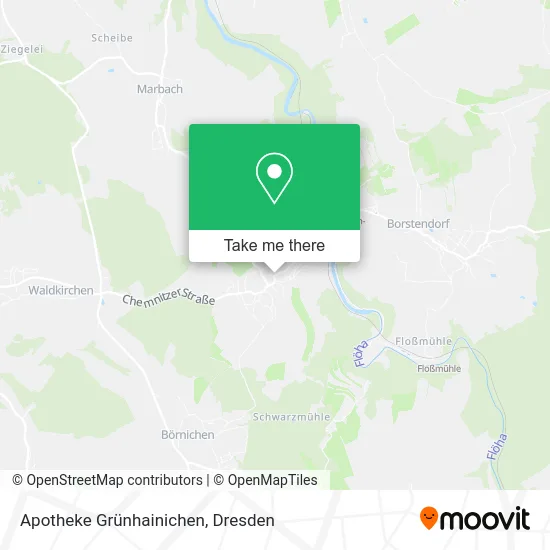 Карта Apotheke Grünhainichen