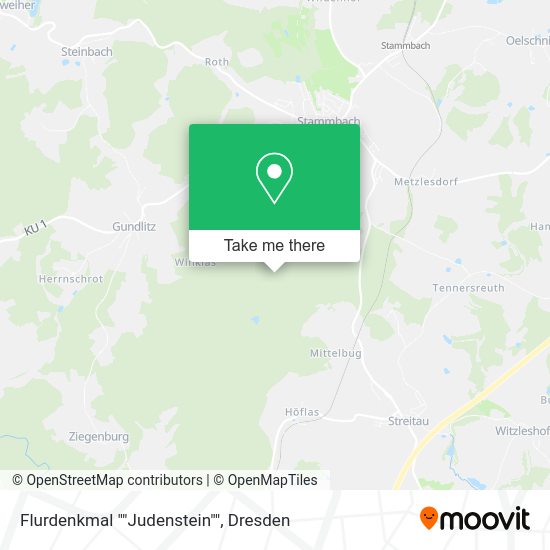 Карта Flurdenkmal ""Judenstein""