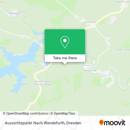 Карта Aussichtspunkt Nach Wendefurth