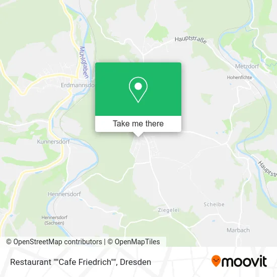 Карта Restaurant ""Cafe Friedrich""