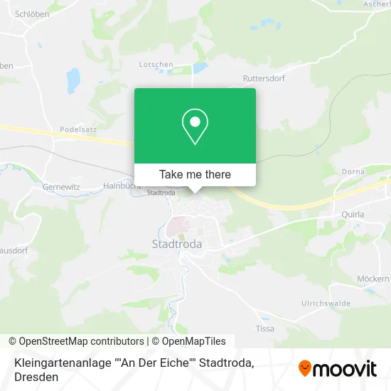 Карта Kleingartenanlage ""An Der Eiche"" Stadtroda