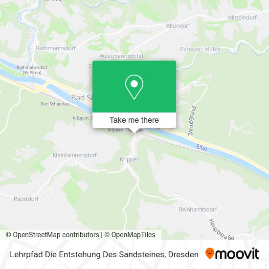 Карта Lehrpfad Die Entstehung Des Sandsteines