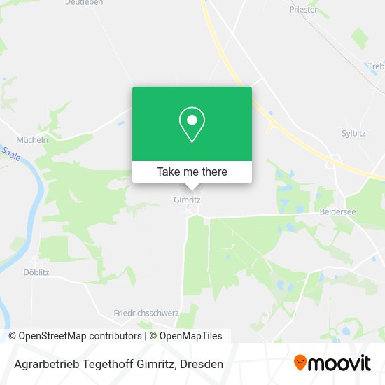 Карта Agrarbetrieb Tegethoff Gimritz