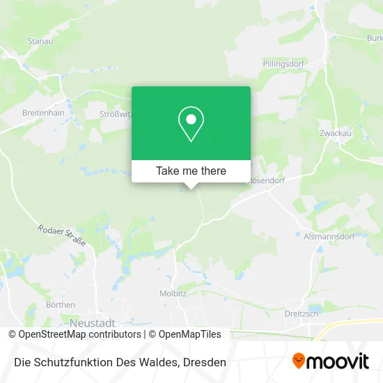 Карта Die Schutzfunktion Des Waldes