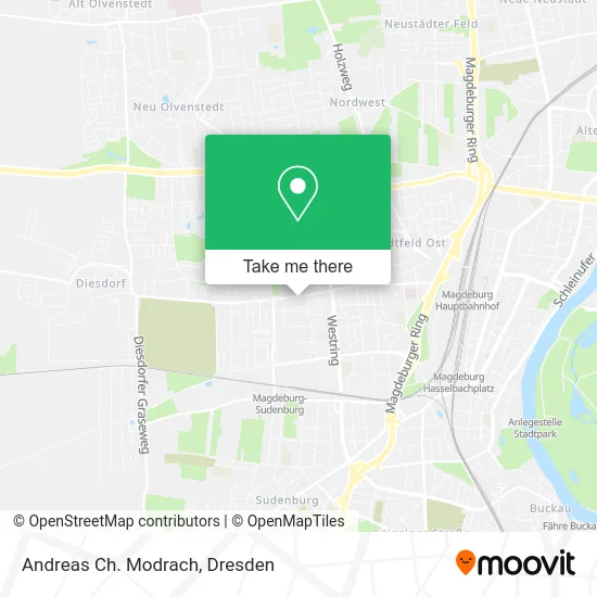 Карта Andreas Ch. Modrach