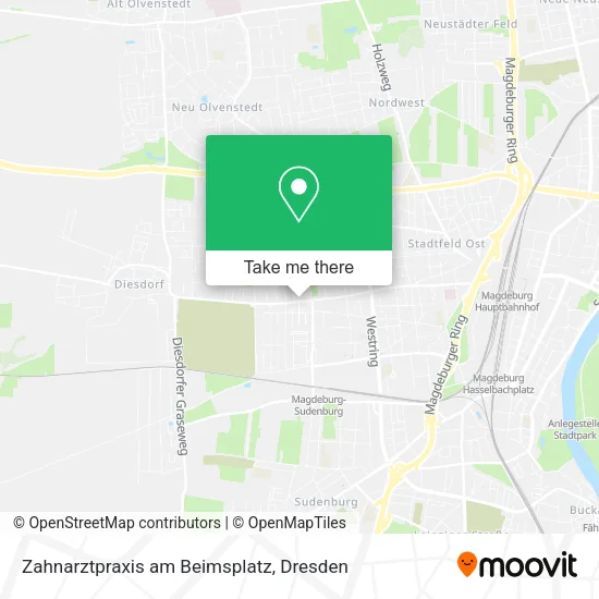 Карта Zahnarztpraxis am Beimsplatz