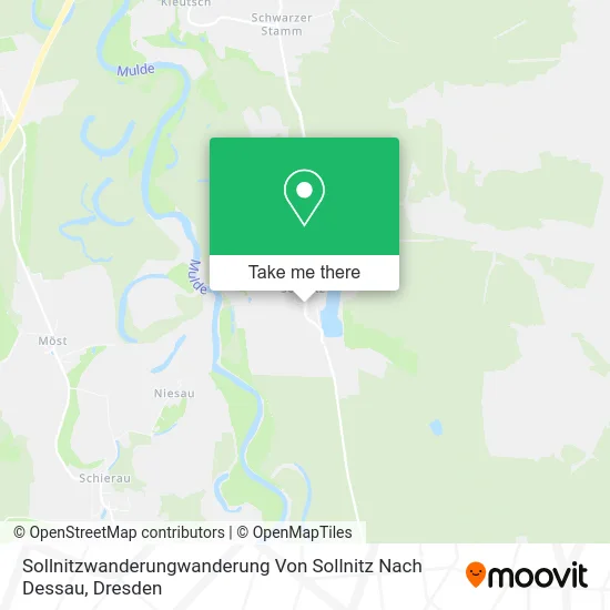 Карта Sollnitzwanderungwanderung Von Sollnitz Nach Dessau