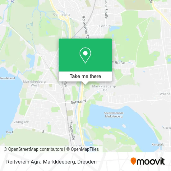 Карта Reitverein Agra Markkleeberg