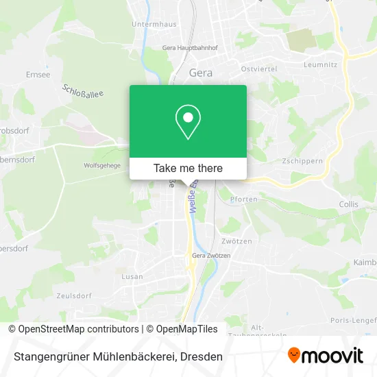 Карта Stangengrüner Mühlenbäckerei