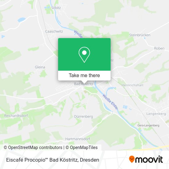 Карта Eiscafé Procopio"" Bad Köstritz