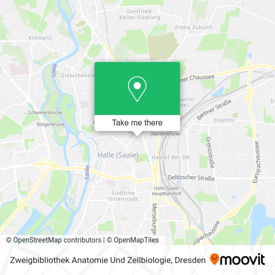 Карта Zweigbibliothek Anatomie Und Zellbiologie