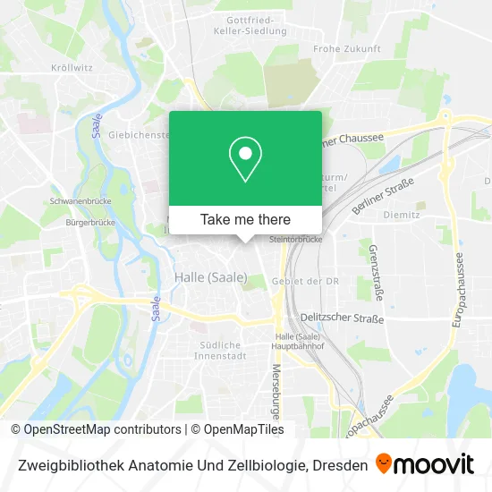 Карта Zweigbibliothek Anatomie Und Zellbiologie