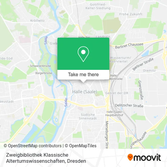 Карта Zweigbibliothek Klassische Altertumswissenschaften