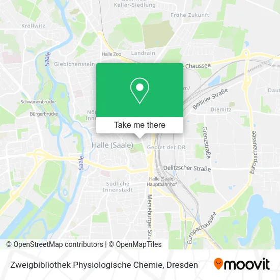 Карта Zweigbibliothek Physiologische Chemie