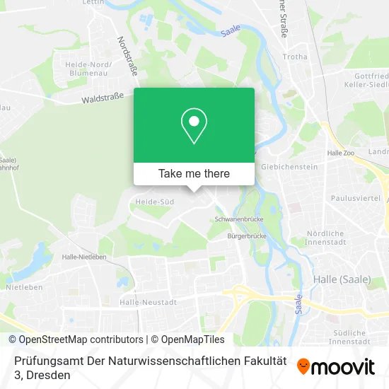 Карта Prüfungsamt Der Naturwissenschaftlichen Fakultät 3