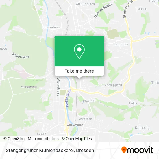 Карта Stangengrüner Mühlenbäckerei