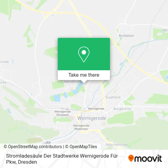 Карта Stromladesäule Der Stadtwerke Wernigerode Für Pkw