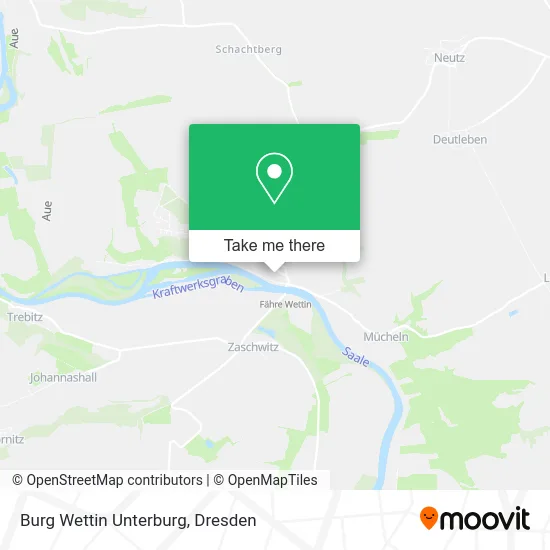Карта Burg Wettin Unterburg