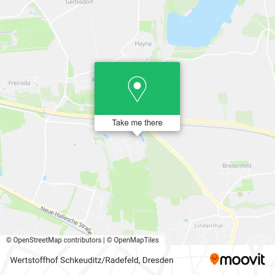 Карта Wertstoffhof Schkeuditz / Radefeld