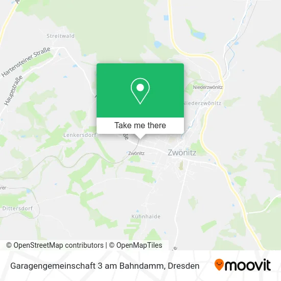 Карта Garagengemeinschaft 3 am Bahndamm