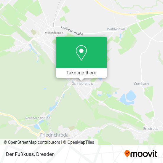 Карта Der Fußkuss