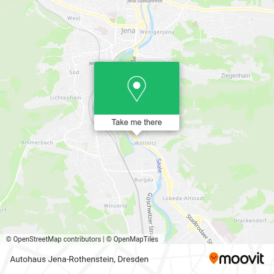 Autohaus Jena-Rothenstein map